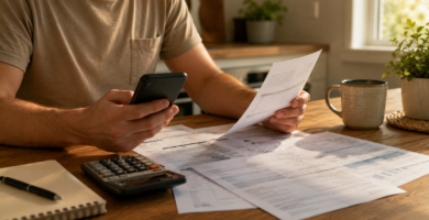 gastos de casa facturas revisión banco ahorro hogar España