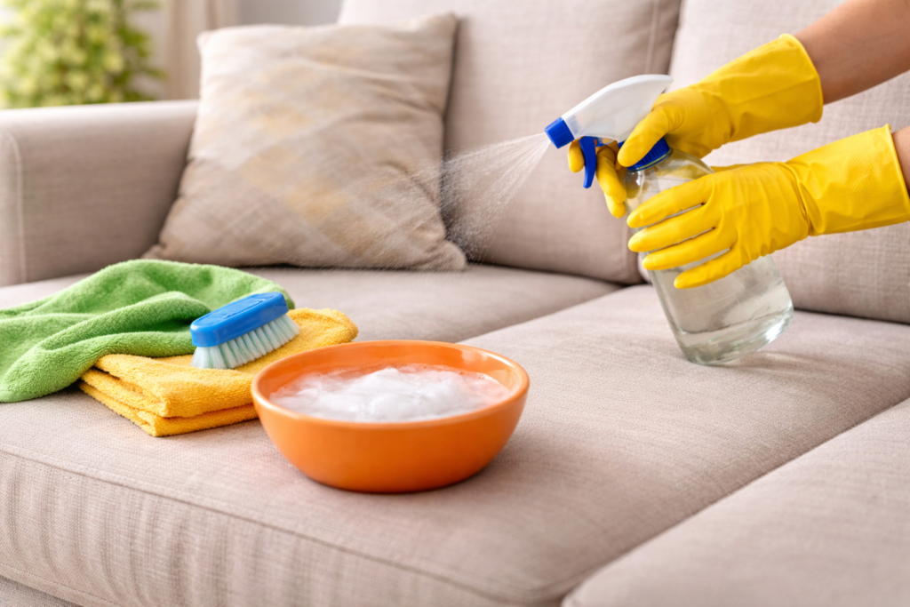 eliminar malos olores del sofa