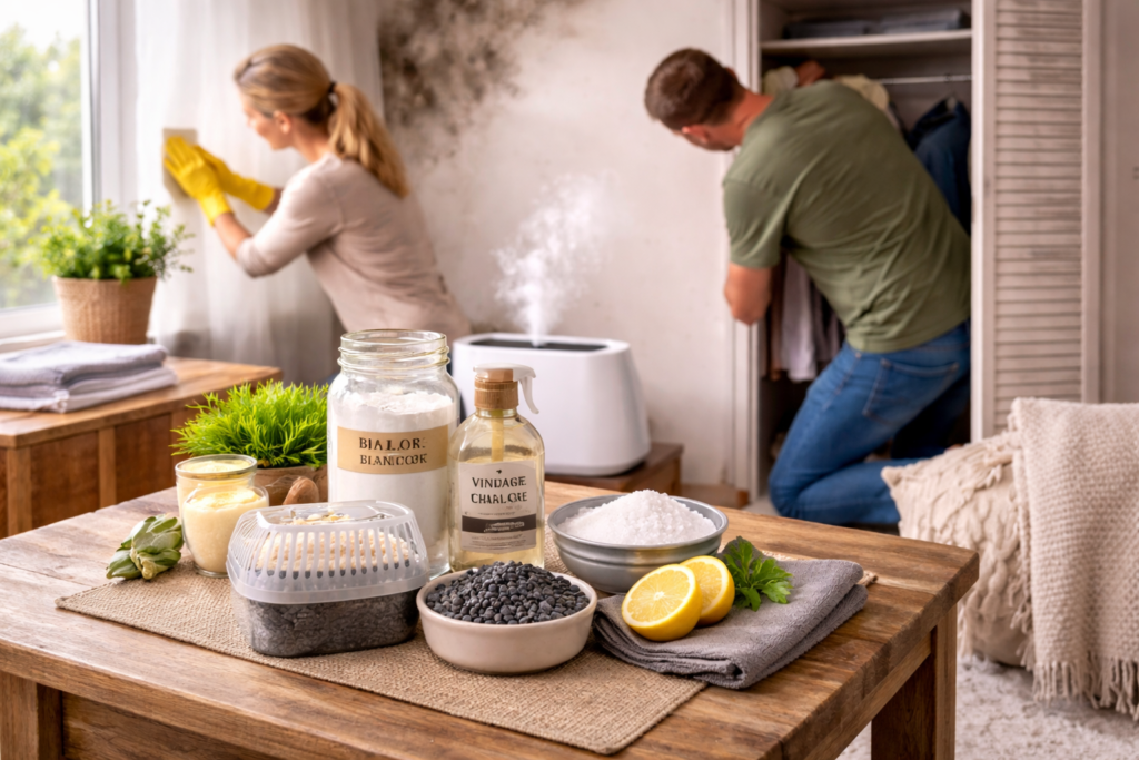 Cómo eliminar el olor a humedad en casa rápido y fácil (7 soluciones efectivas)