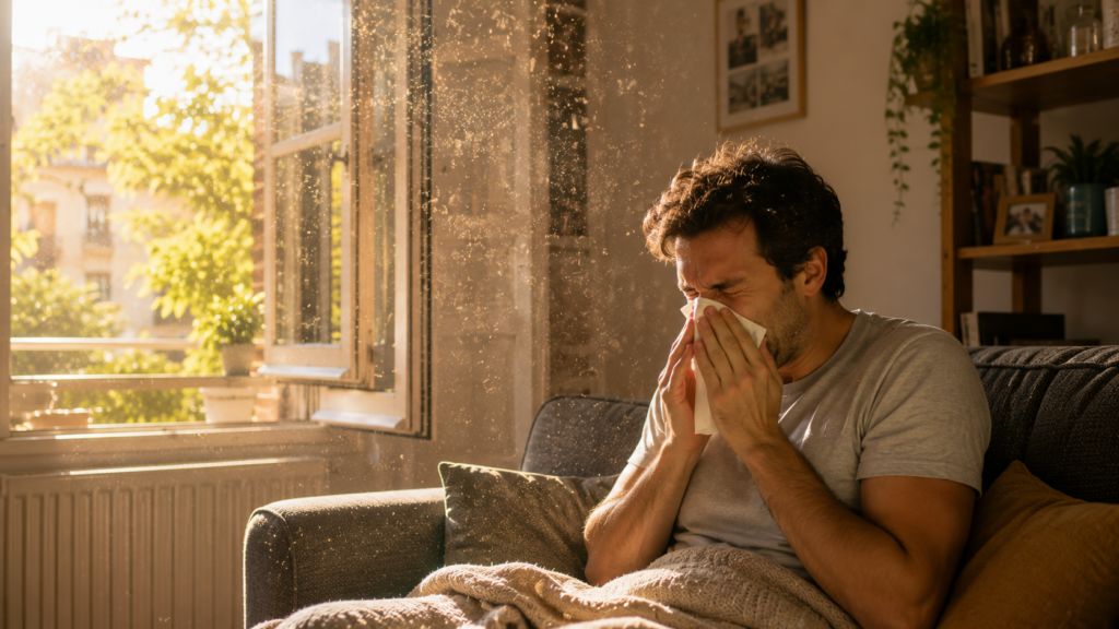 alergia primavera casa consejos polen hogar síntomas