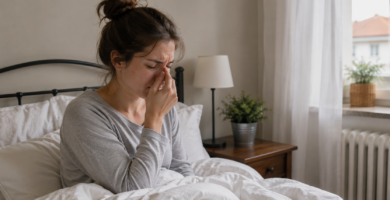 nariz taponada al despertar causas dormitorio ácaros polvo soluciones