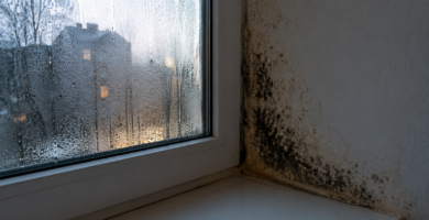olor a humedad en casa moho pared ventana condensación vivienda