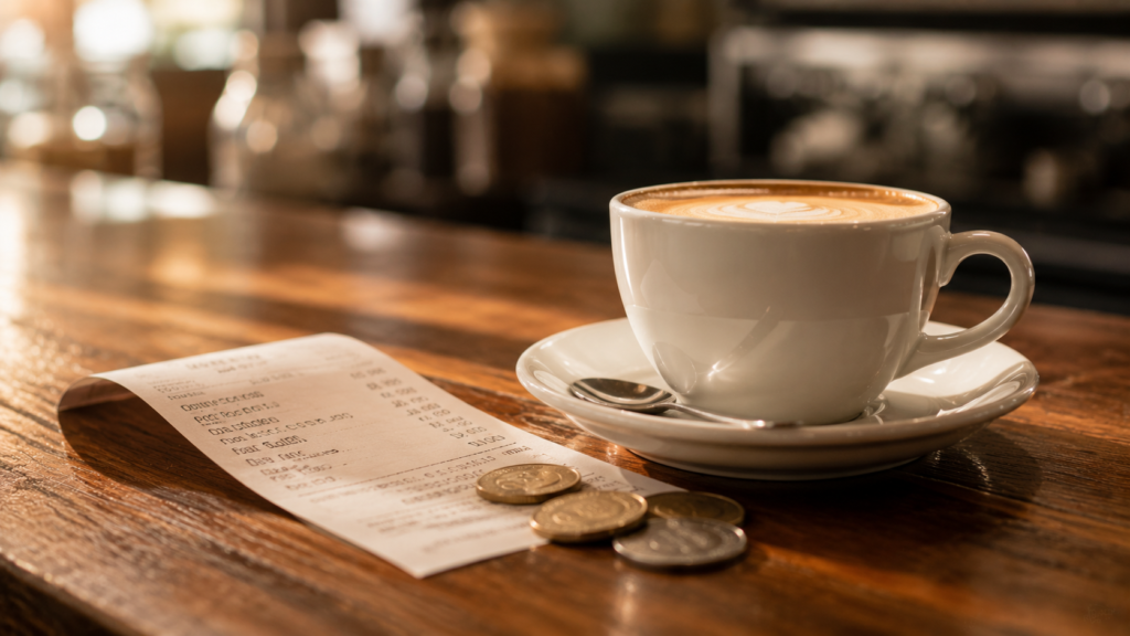 cuánto gasto en café al año cálculo barra bar ahorro