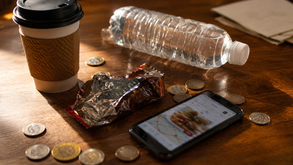 gastos hormiga café bar snack delivery dinero invisible cuenta