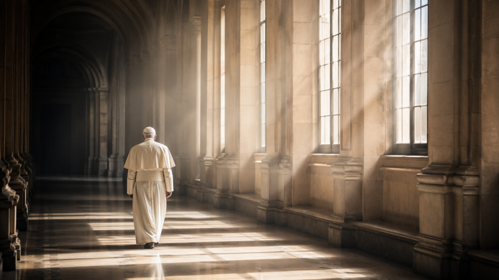 Papa León XIV camina en el Vaticano tras plantar cara a Trump
