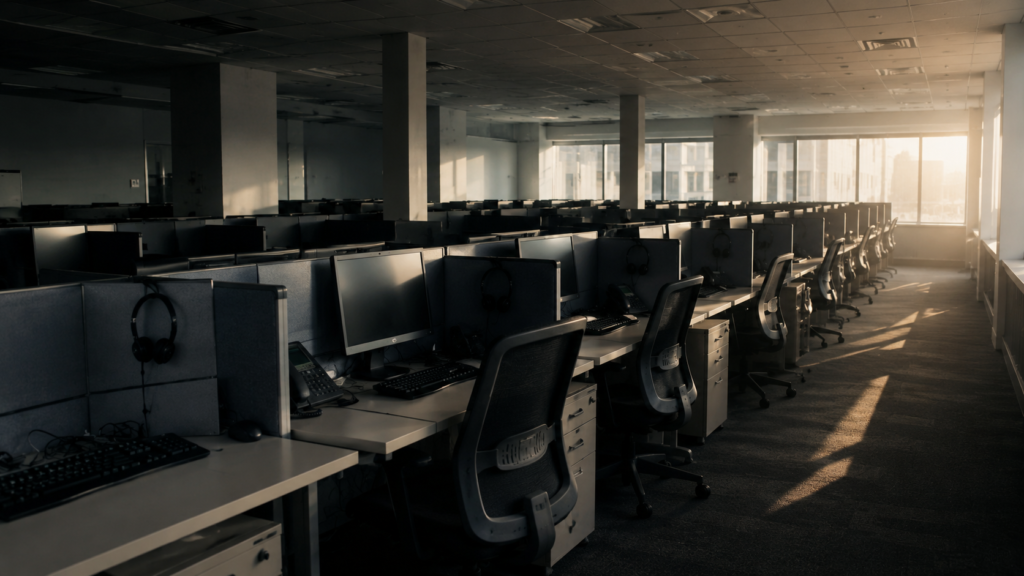 IA automatización trabajo call center administración logística empleos