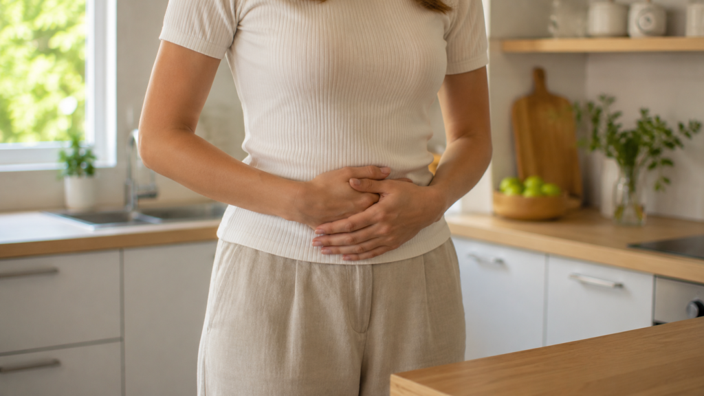microbiota intestinal síntomas dañada hinchazón cansancio humor