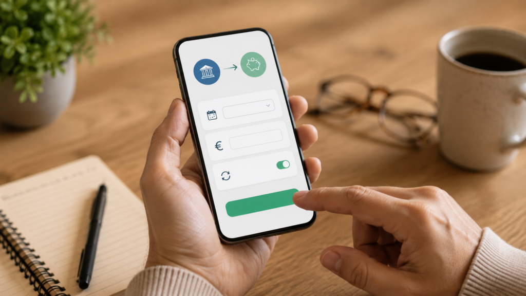 regla 50 30 20 ahorro automático transferencia cuenta separada primer día mes