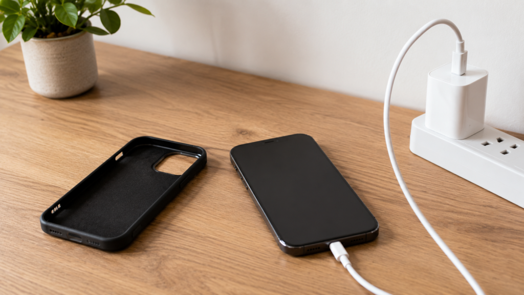 batería del móvil porcentaje óptimo 20 80 calor funda cargador