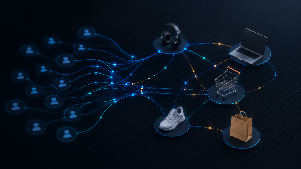 algoritmo de Amazon filtrado colaborativo productos relacionados también compraron