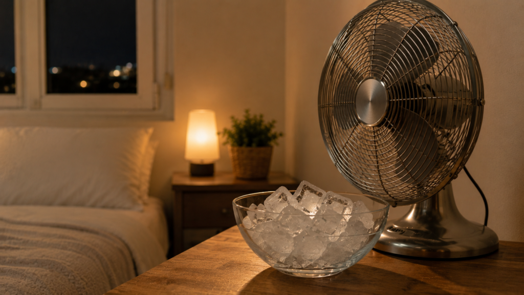 dormir sin aire acondicionado ventilador hielo sábanas lino trucos