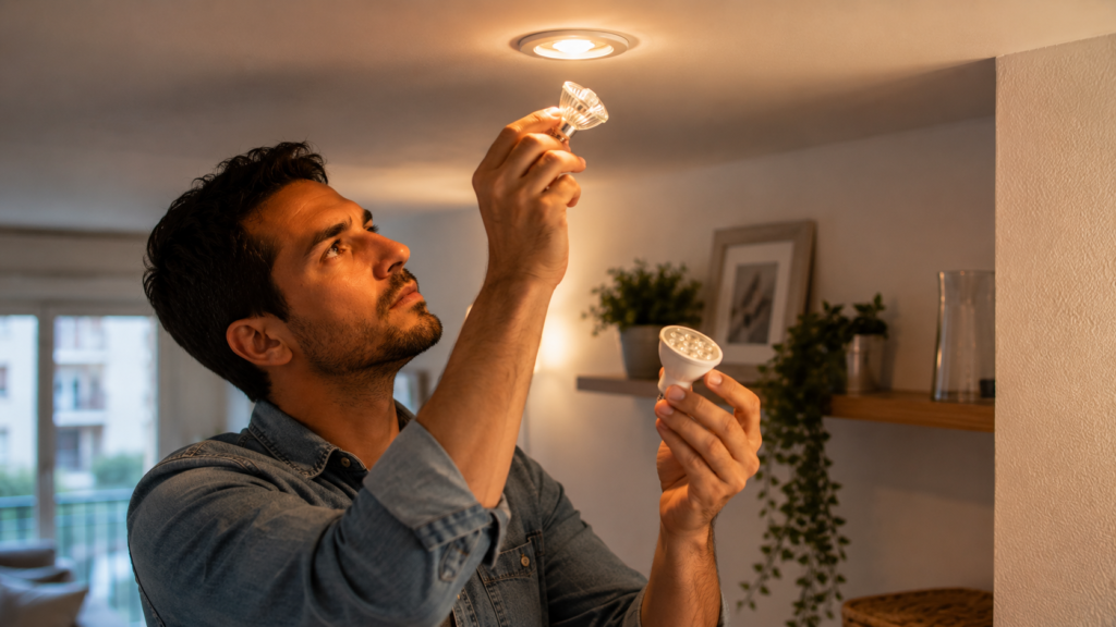factura luz errores casa checklist ahorro bombillas LED filtros mantenimiento