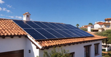 paneles solares casa tejado instalación autoconsumo fotovoltaico ahorro factura luz