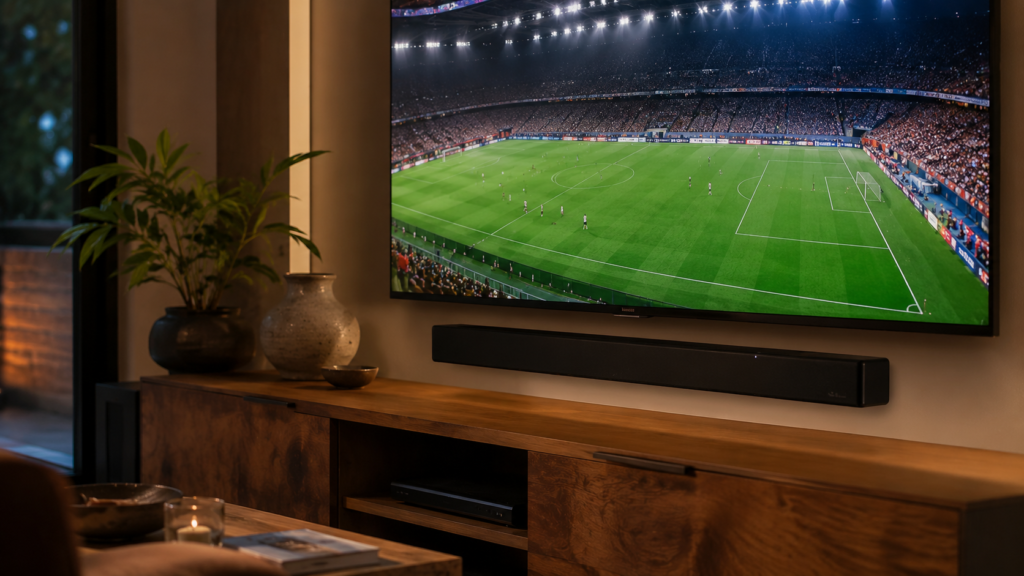 ver el Mundial en casa barra sonido tele configuración wifi streaming