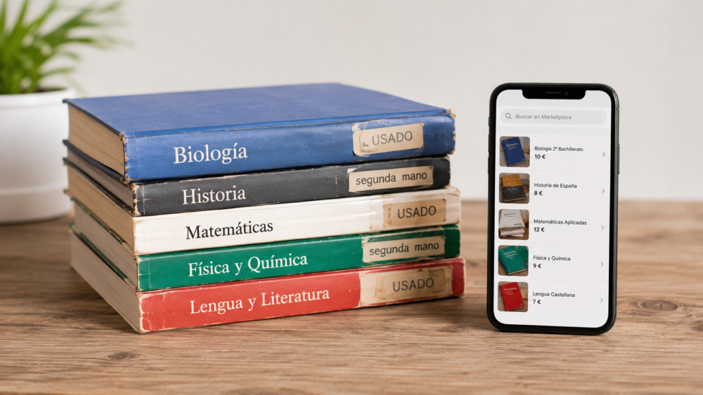 vuelta al cole segunda mano libros texto plataformas Vinted Wallapop ahorro estudiantes